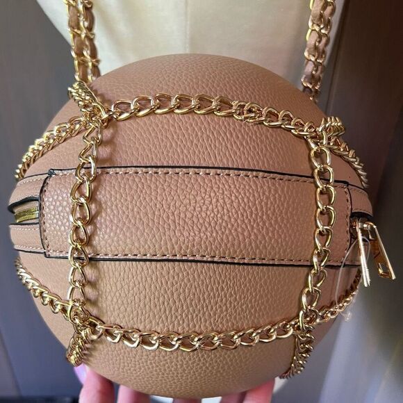 DELUXITY Ball & Chain Shoulder Bag Purse *NWT* - Picture 7 of 13